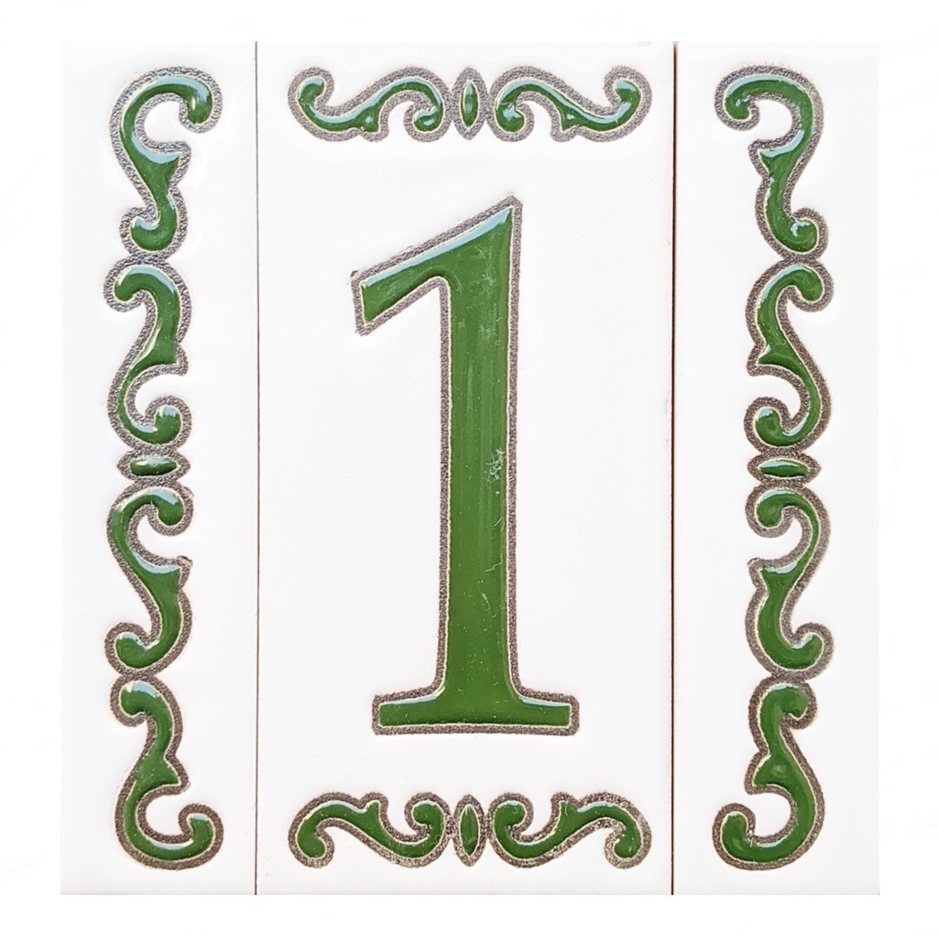 Letras y Números modelo "BOSQUE-VERDE" - 11cm. (2.1") - 11