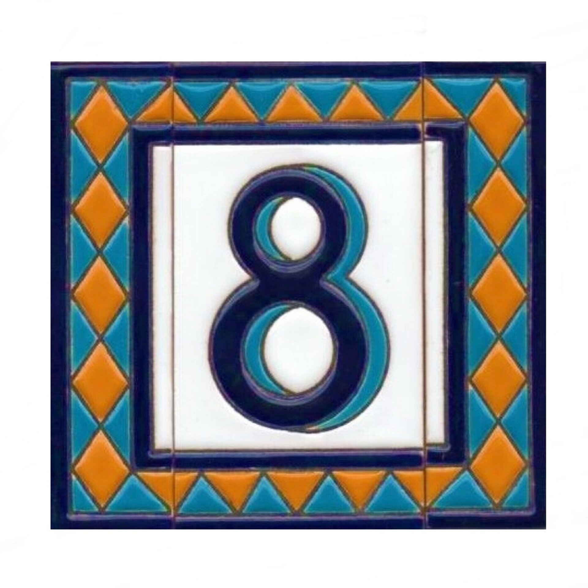 Letras y Números modelo "AMARILLO-M1" - 11cm. (2.1") - 8