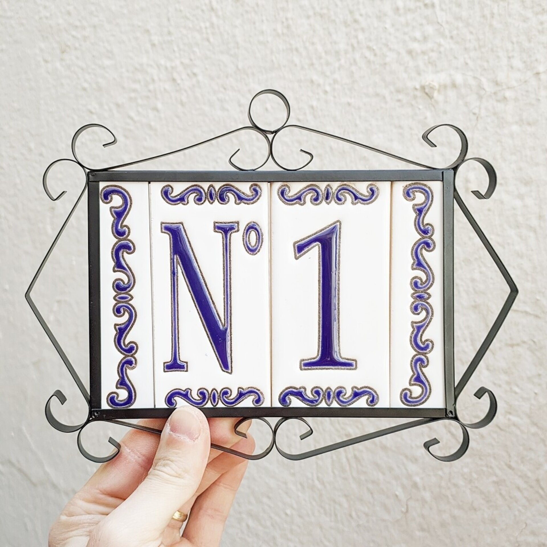 Letras y Números modelo "MAR-AZUL" - 11cm. (2.1") - 7