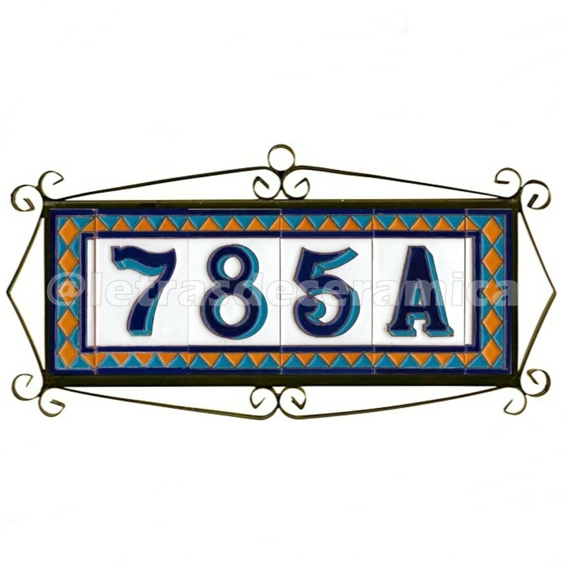 Letras y Números modelo "AMARILLO-M1" - 11cm. (2.1") - 9