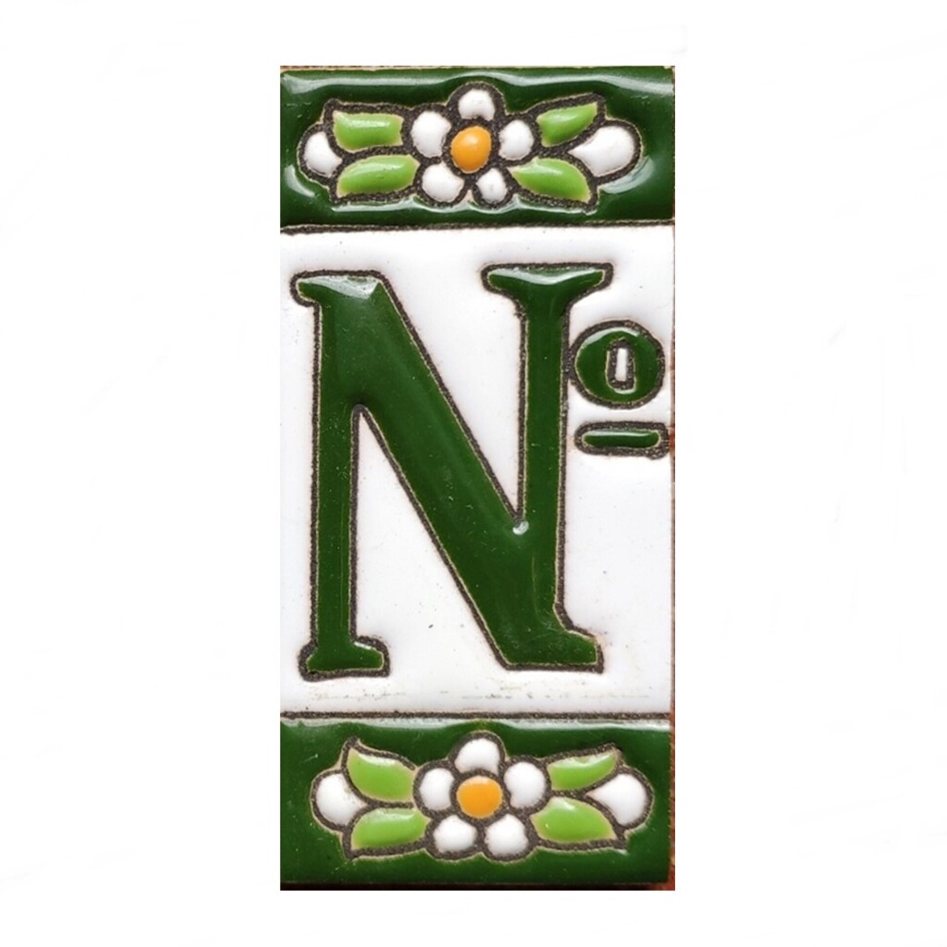 Letras y Números modelo "VERDES" - 7,5cm. (3") - 7