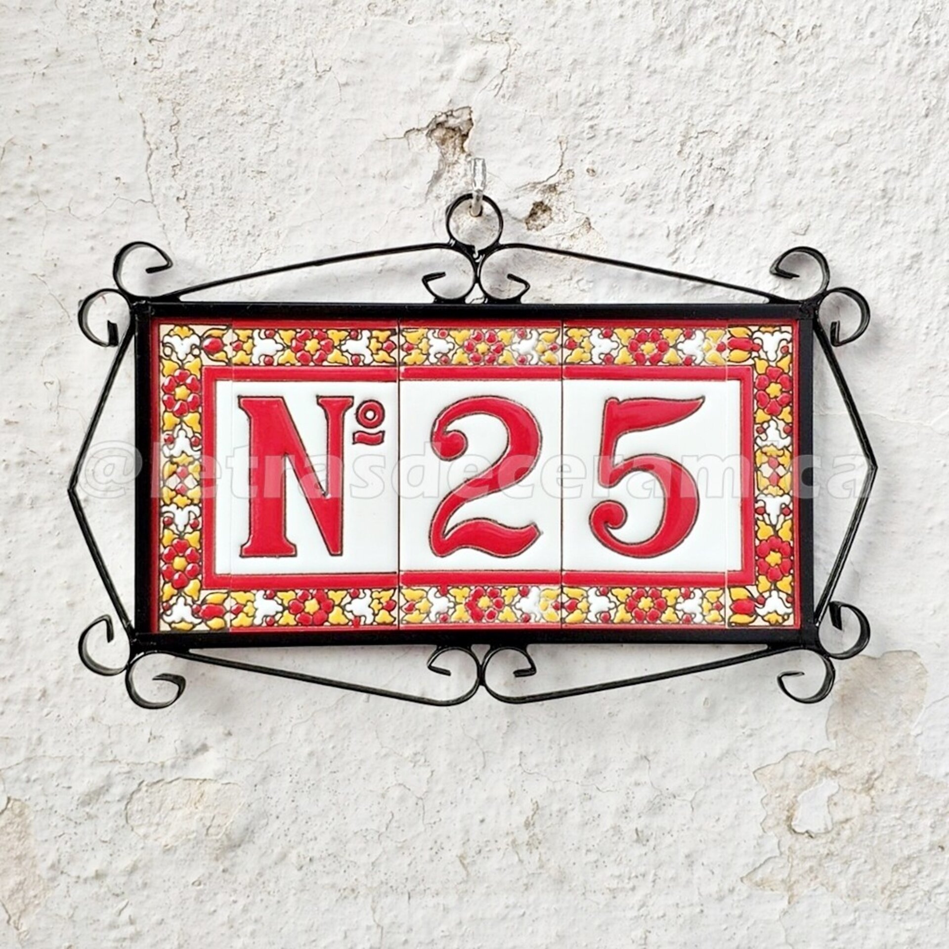 Letras y Números modelo "ROJAS-M1" - 11cm. (2.1") - 5