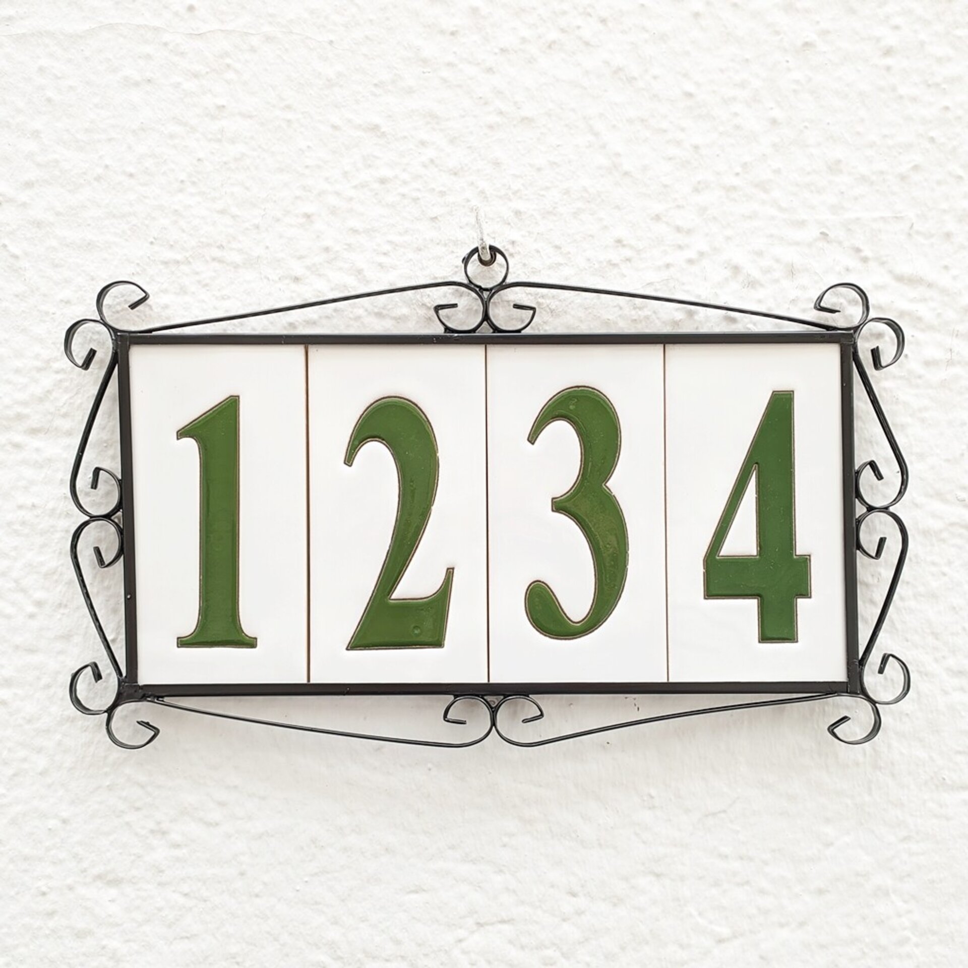 Números simples "VERDES" - 15cm. (6") - 4