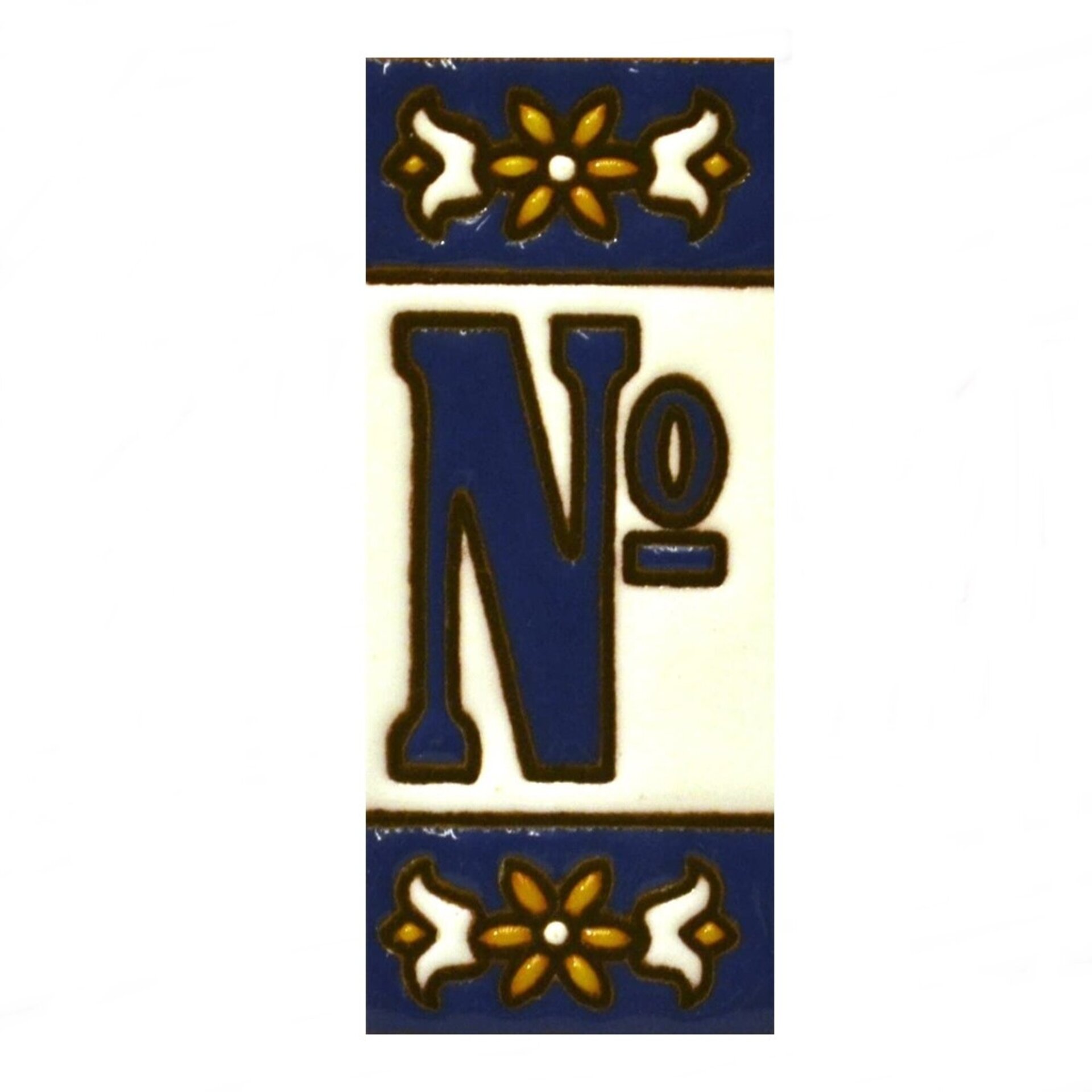 Letras y Números modelo "AZUL2" - 7,3cm. (3") - 6