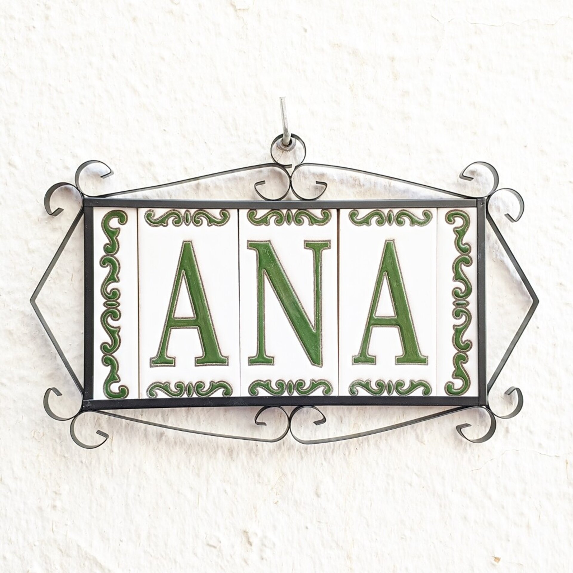 Letras y Números modelo "BOSQUE-VERDE" - 11cm. (2.1") - 9