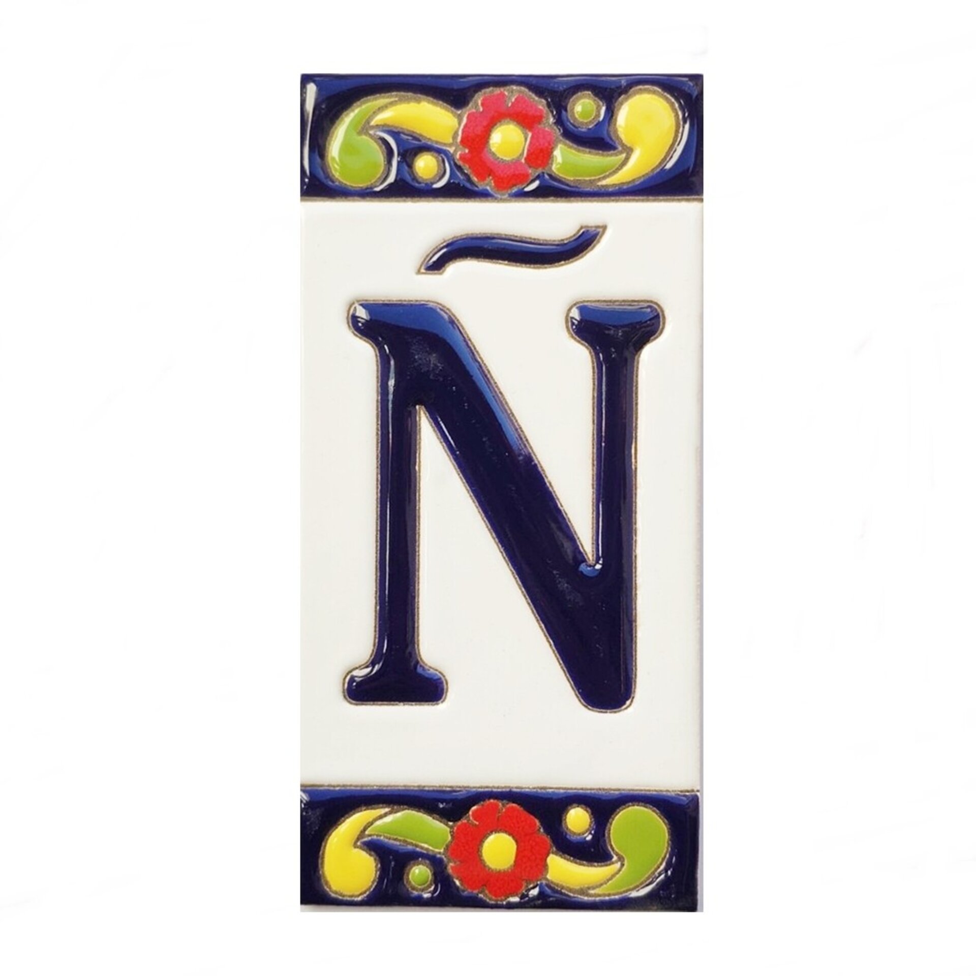 Letras y Números modelo "FLORES-G" - 15cm. (6") - 5