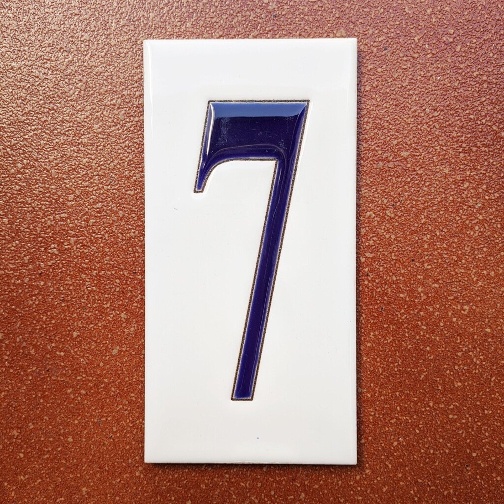 Números simples "AZULES" - 15cm. (6") - 12