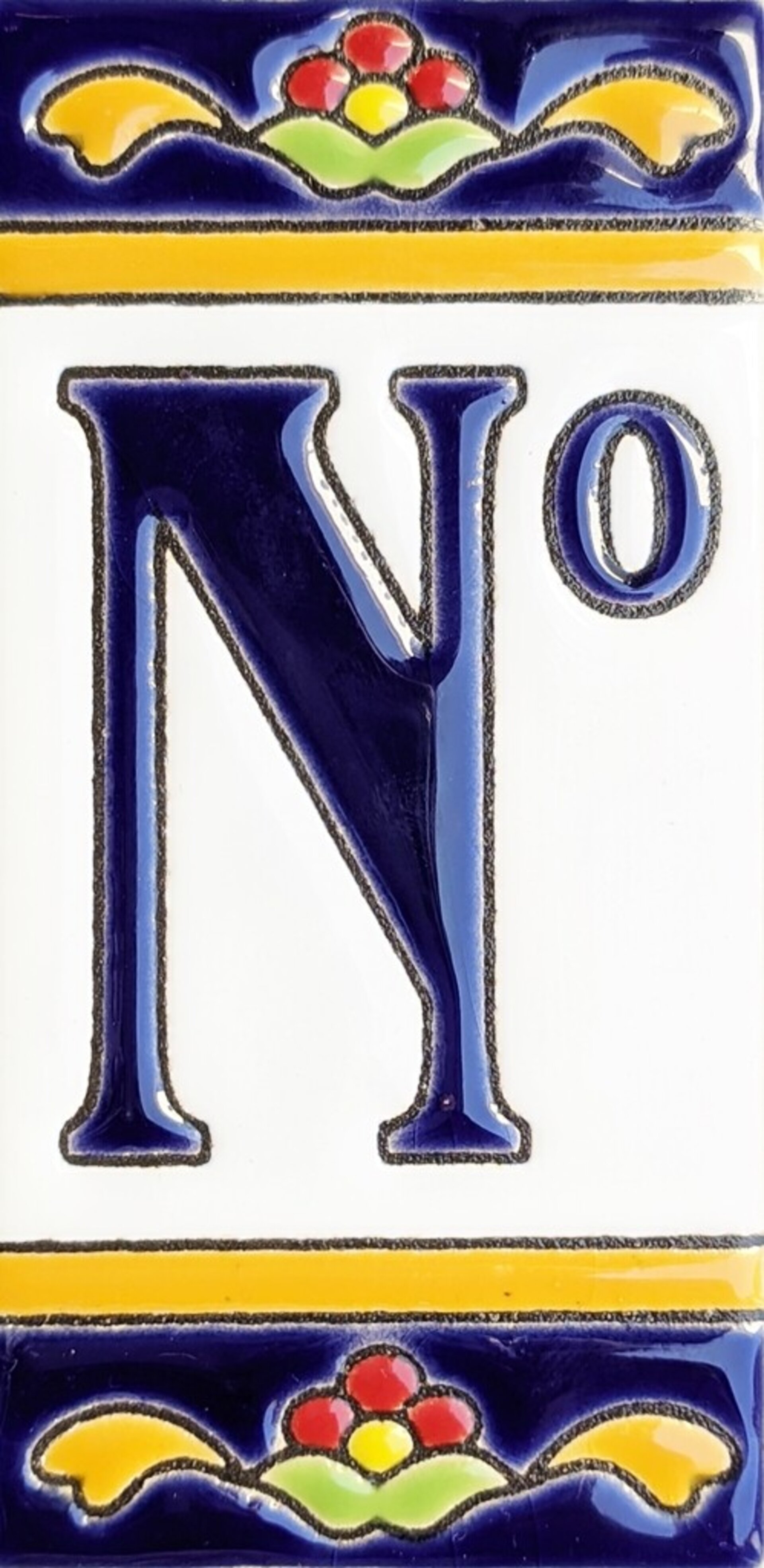 Letras y Números modelo "FlorMRB" - 11cm. (2.1") - 11