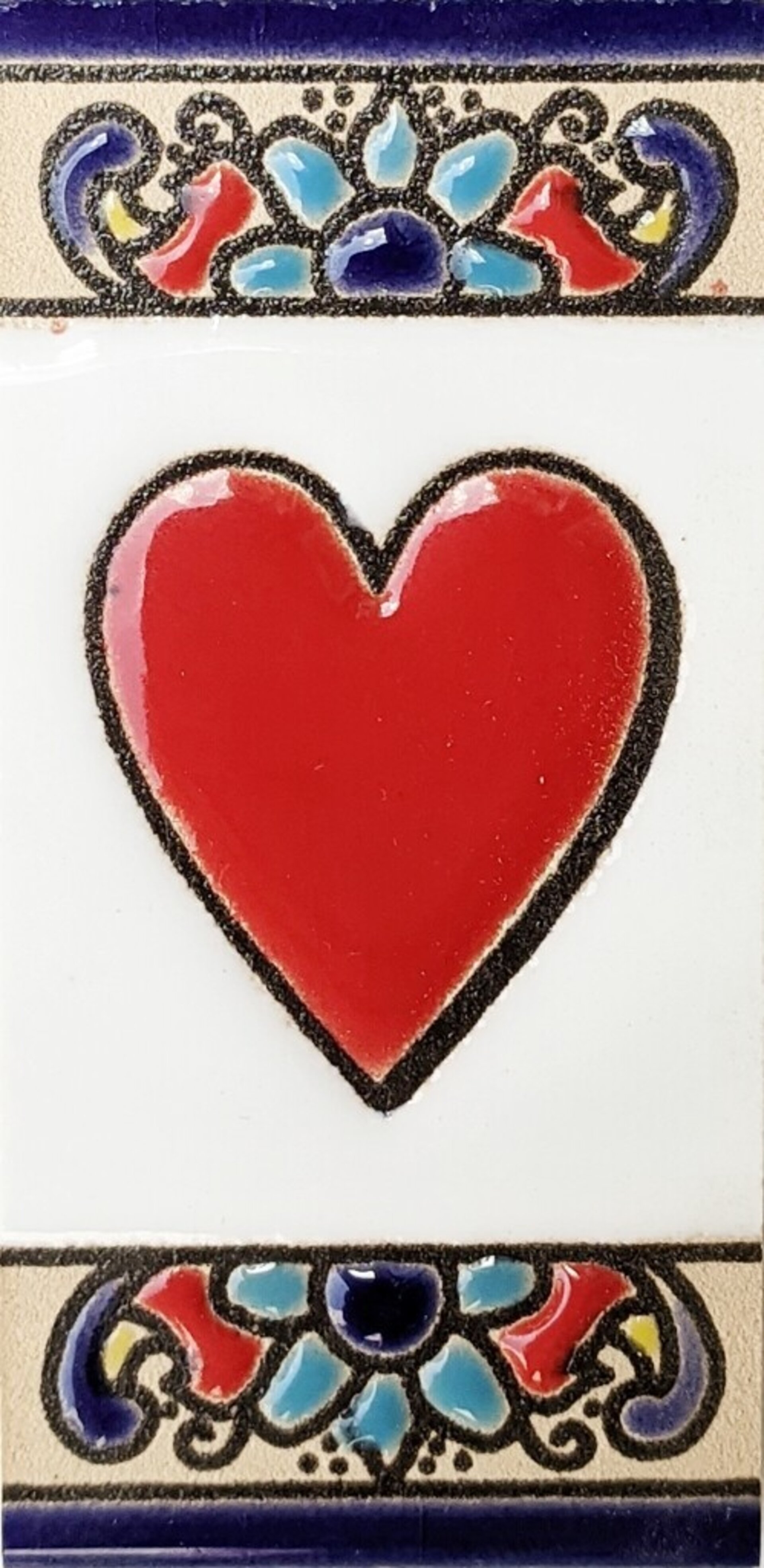 Letras y Números modelo "FLOR-AZUL" - 7,5cm. (3") - 9