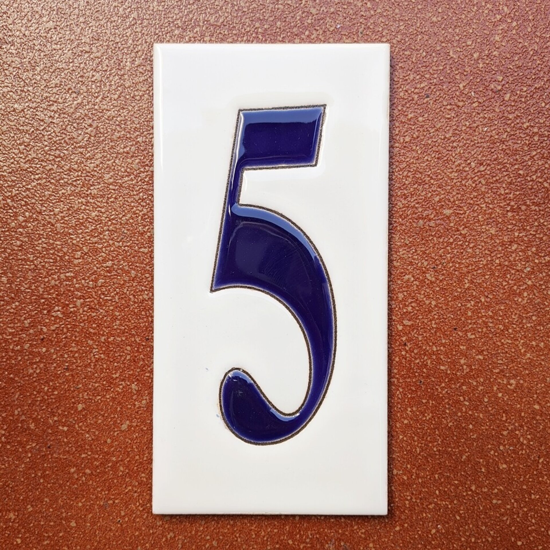 Números simples "AZULES" - 15cm. (6") - 10