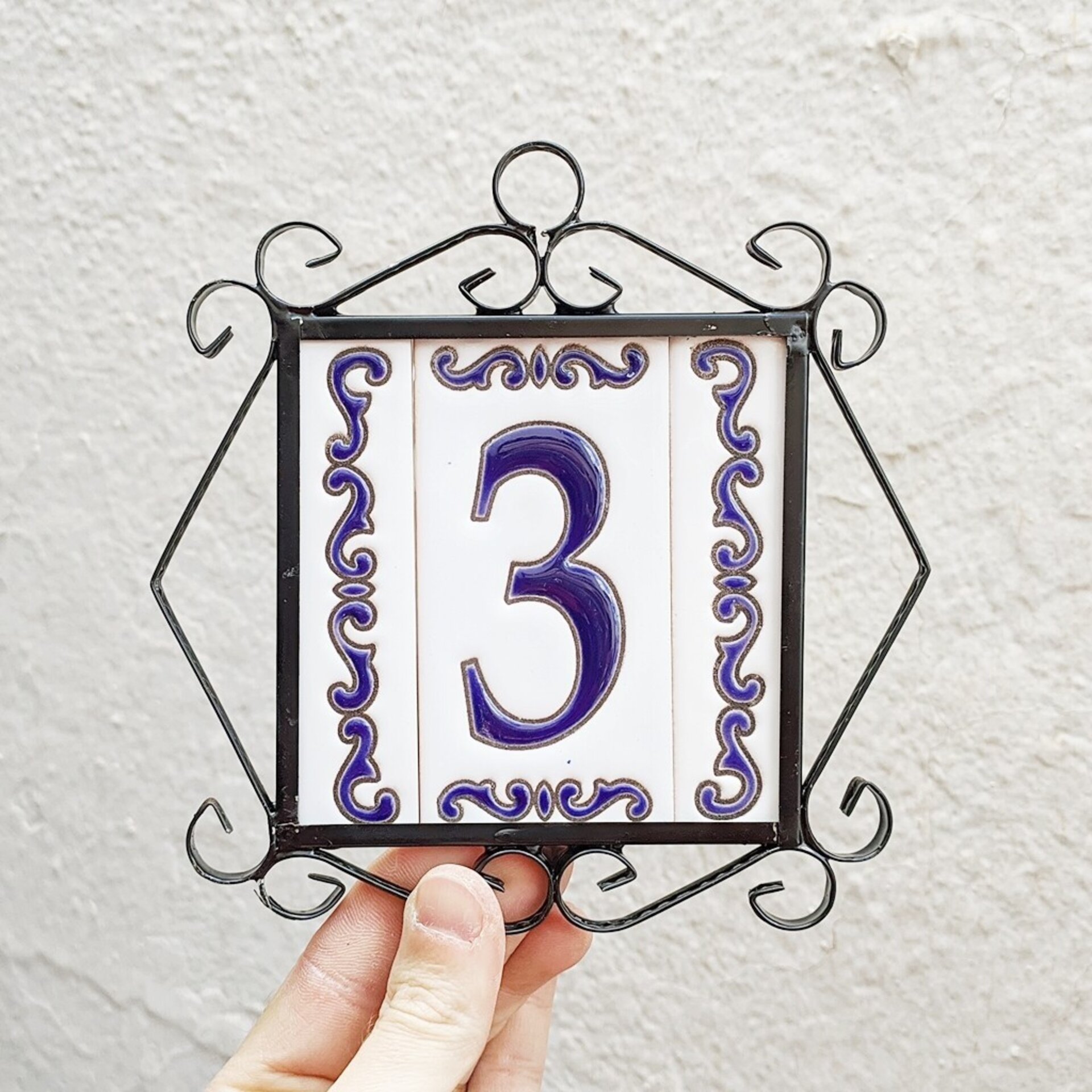 Letras y Números modelo "MAR-AZUL" - 11cm. (2.1") - 9