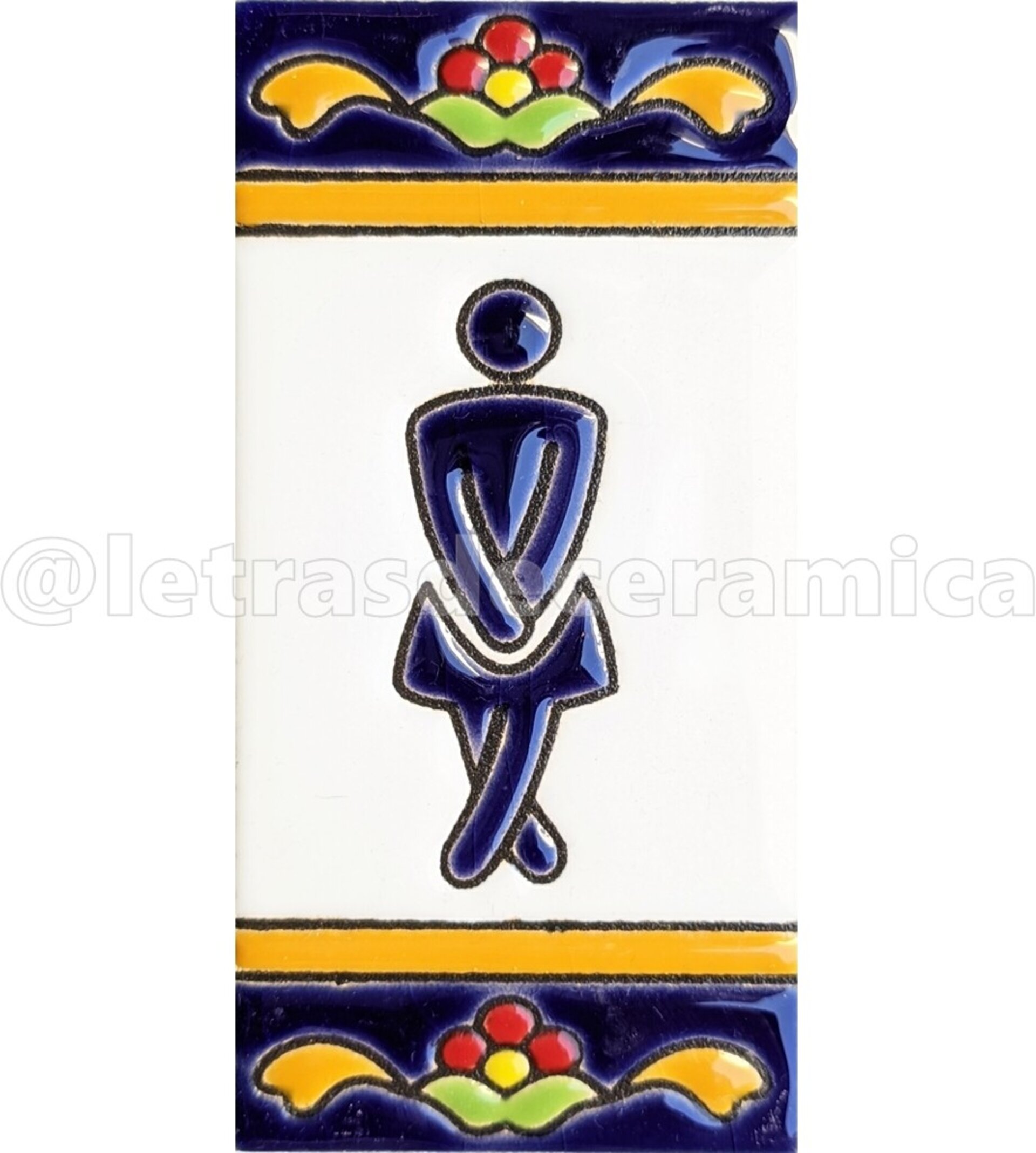 Letras y Números modelo "FlorMRB" - 11cm. (2.1") - 10