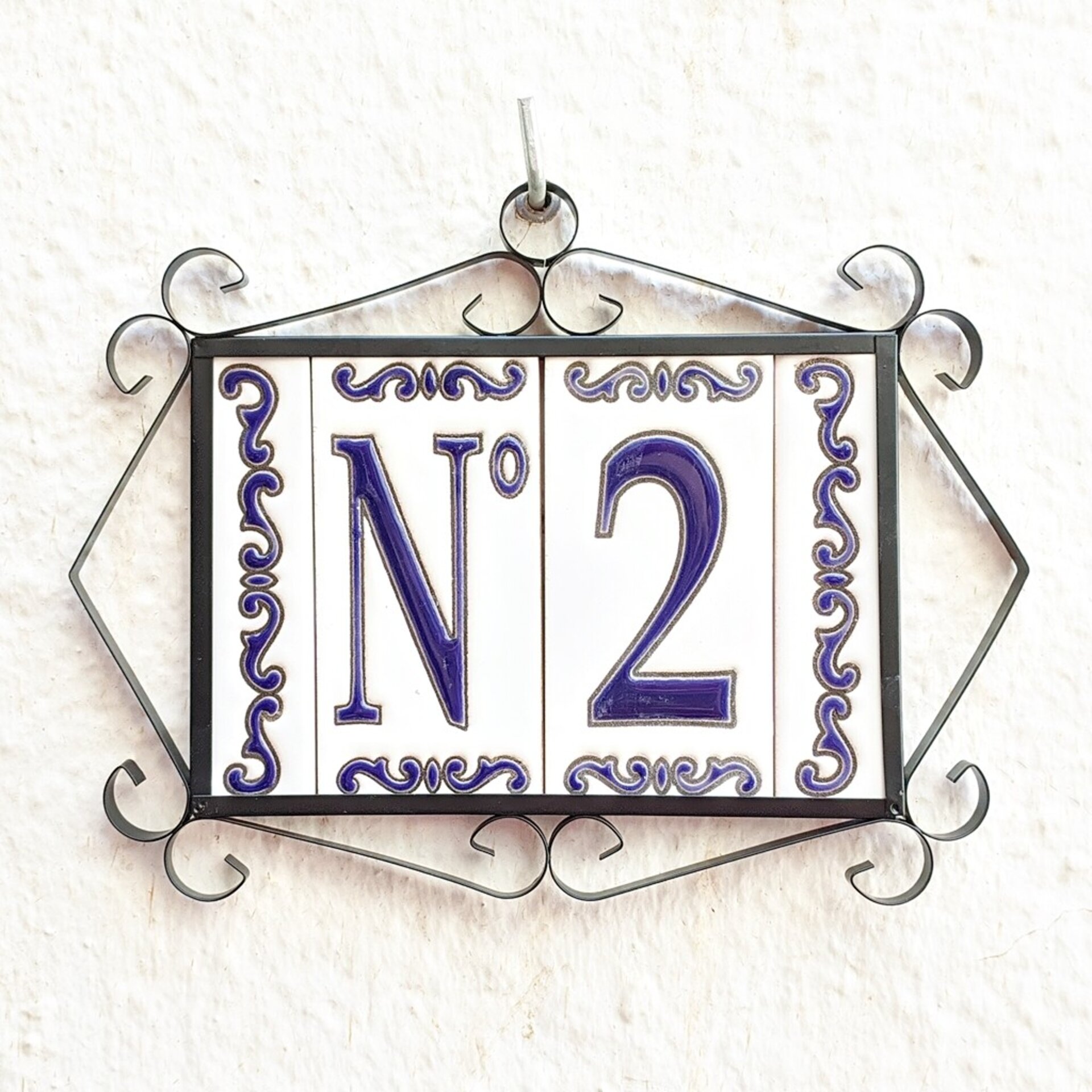 Letras y Números modelo "MAR-AZUL" - 11cm. (2.1") - 8