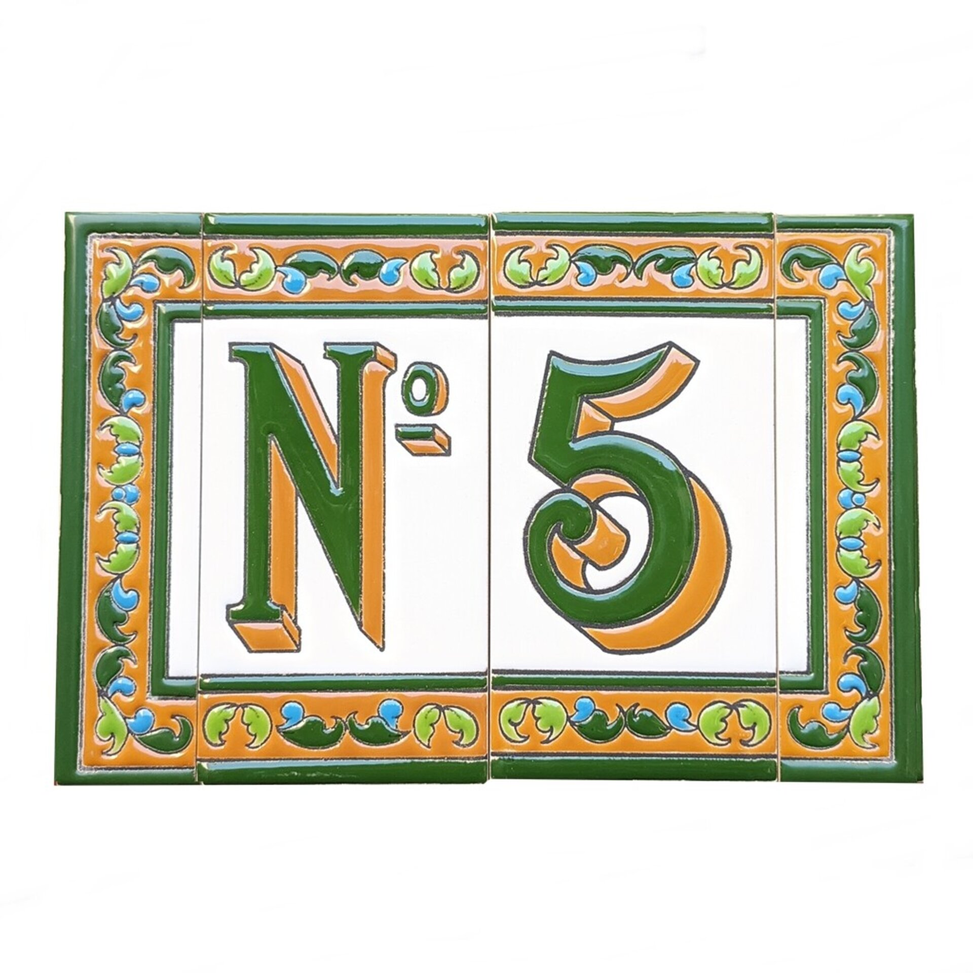 Letras y Números modelo "RENACIMIENTO-GV" - 15cm. (6") - 10