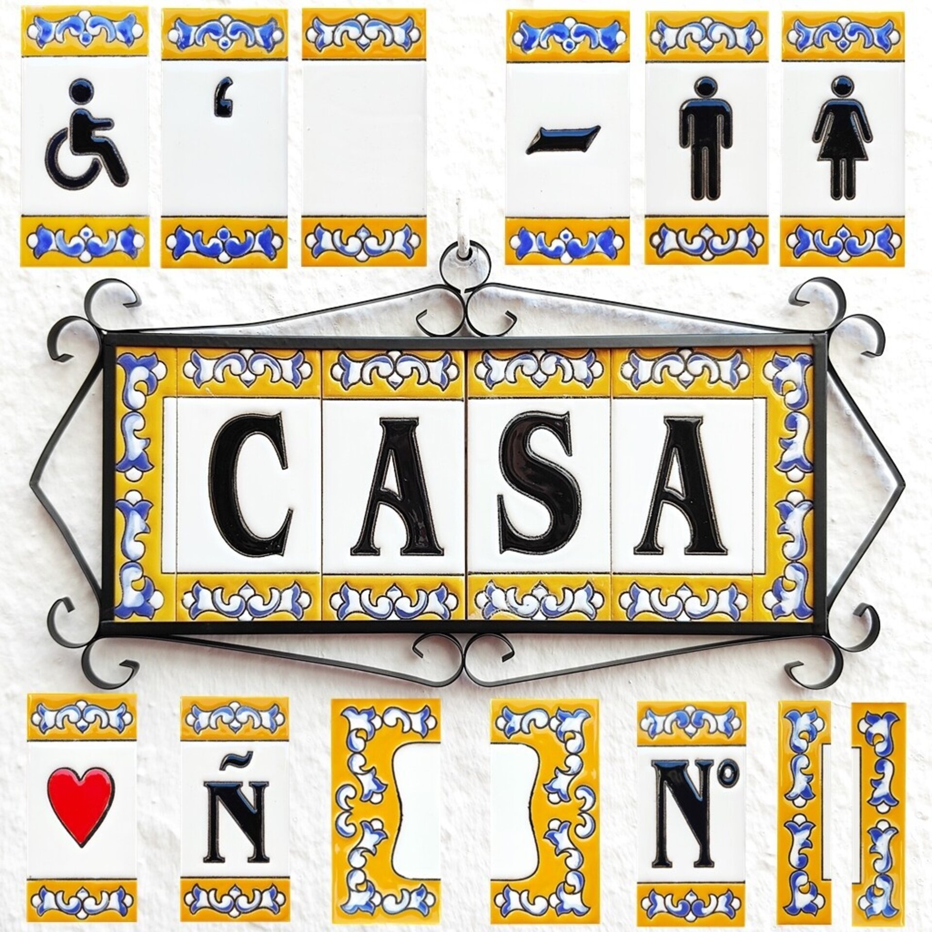 Letras y Números modelo "RENACIMIENTO" - 11cm. (2.1") - 6