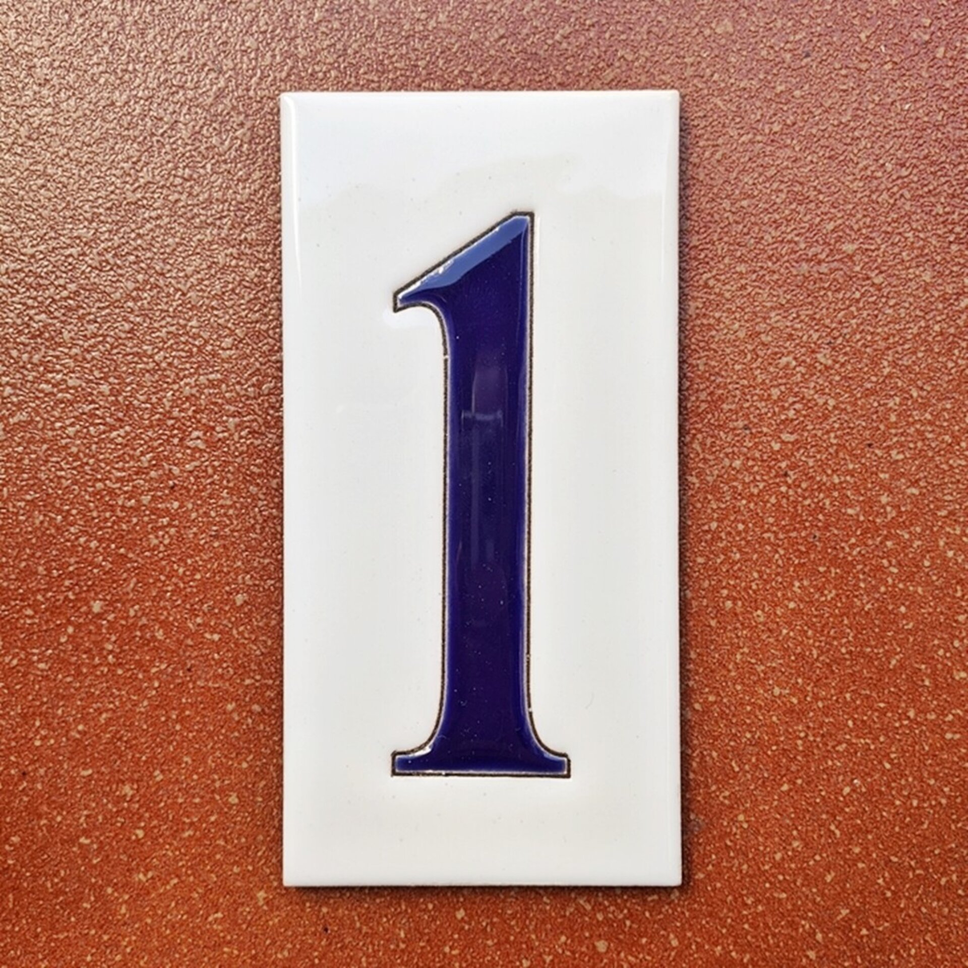 Números simples "AZULES" - 15cm. (6") - 6