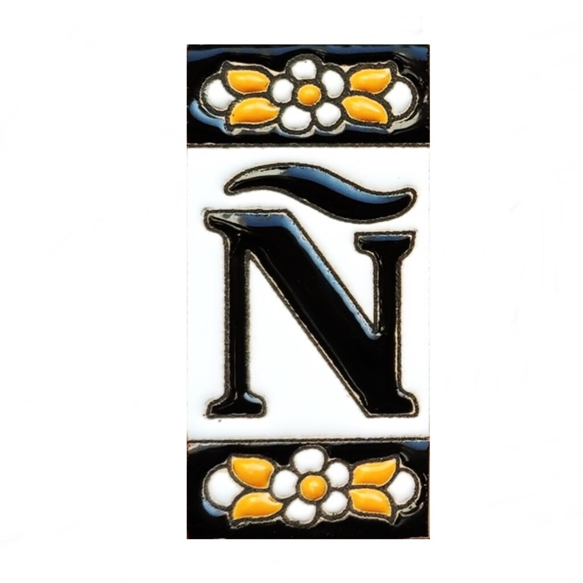 Letras y Números modelo "NEGRAS" - 7,5cm. (3") - 7