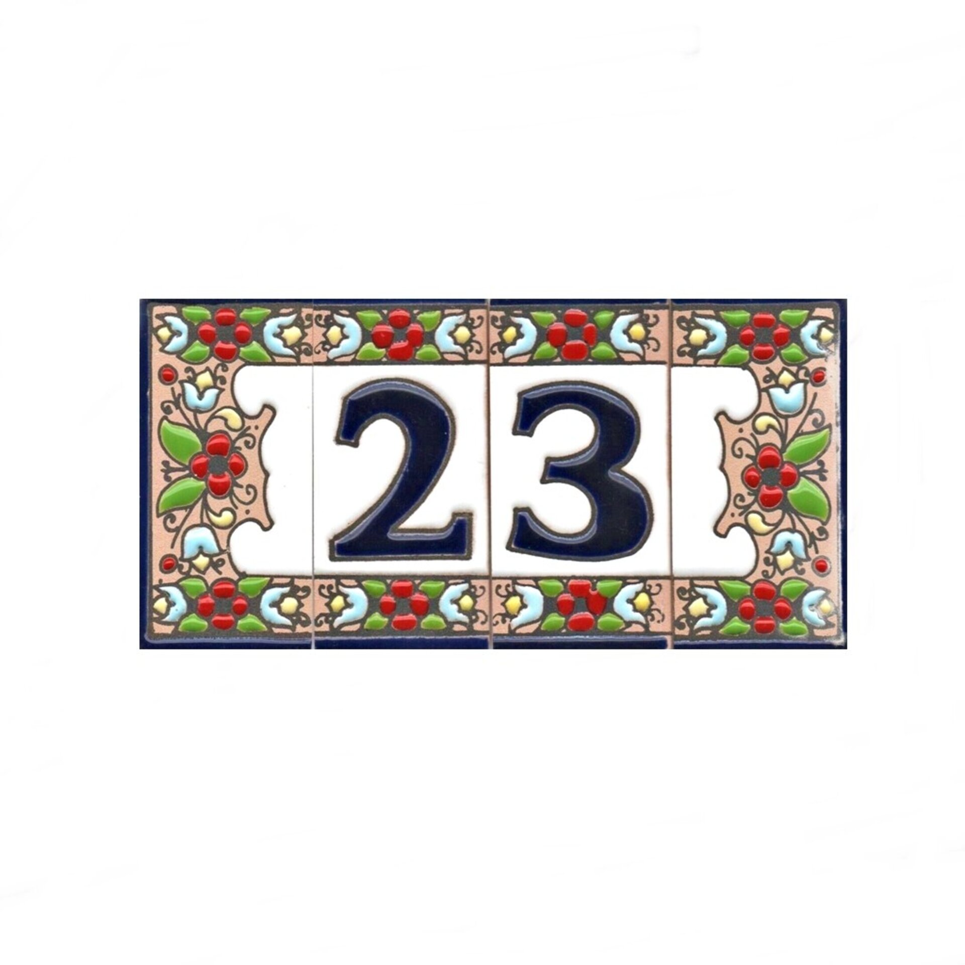 Letras y Números modelo "FLORES" - 7,5cm. (3") - 11