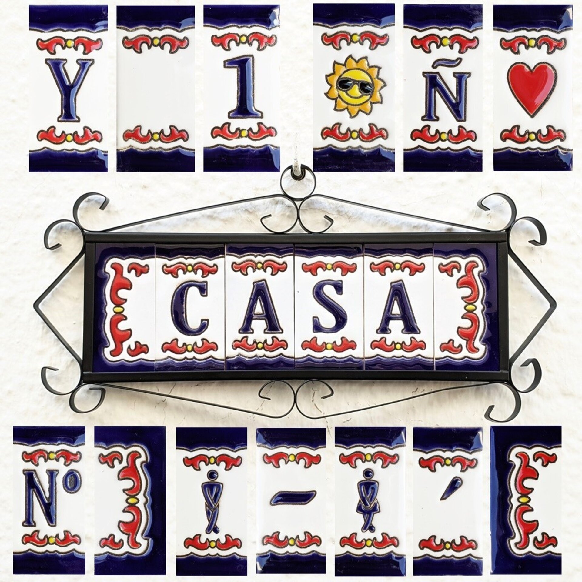 Letras y Números modelo "RenacRoj" - 7,5cm. (3") - 3