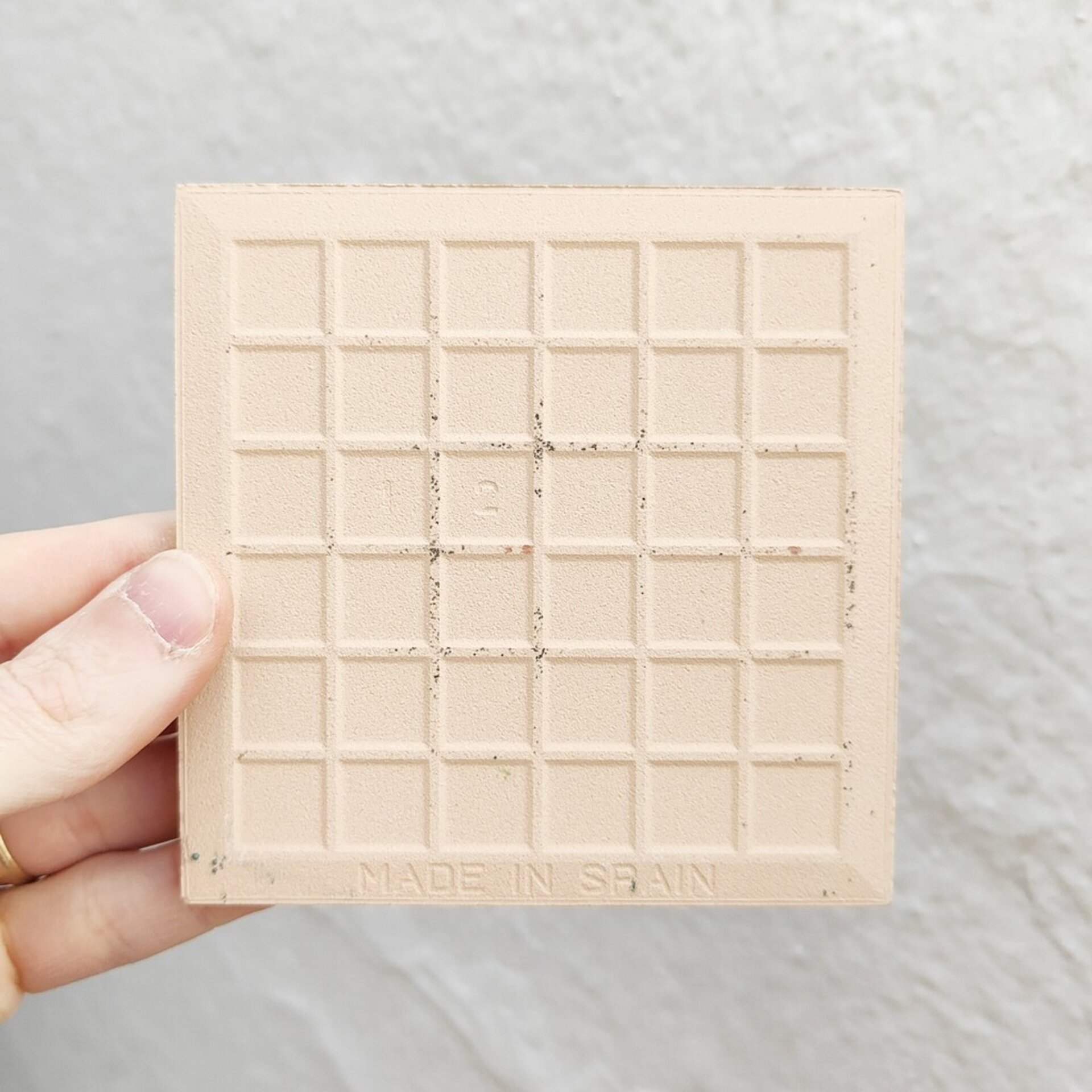 Azulejo artesanal de 11cm. esmaltado en cuerda seca. - 5