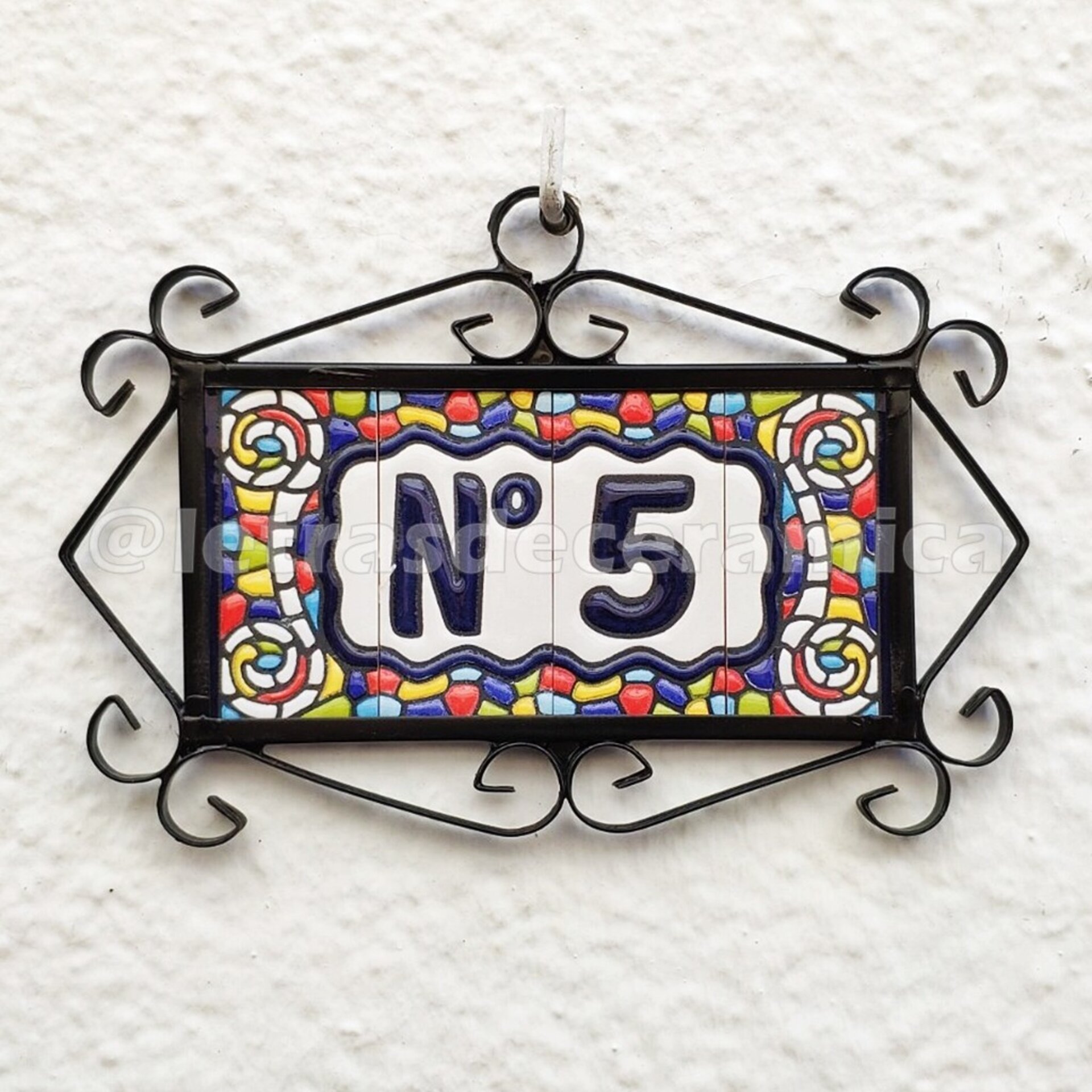 Letras y Números modelo "COLORES" - 7,5cm. (3") - 8