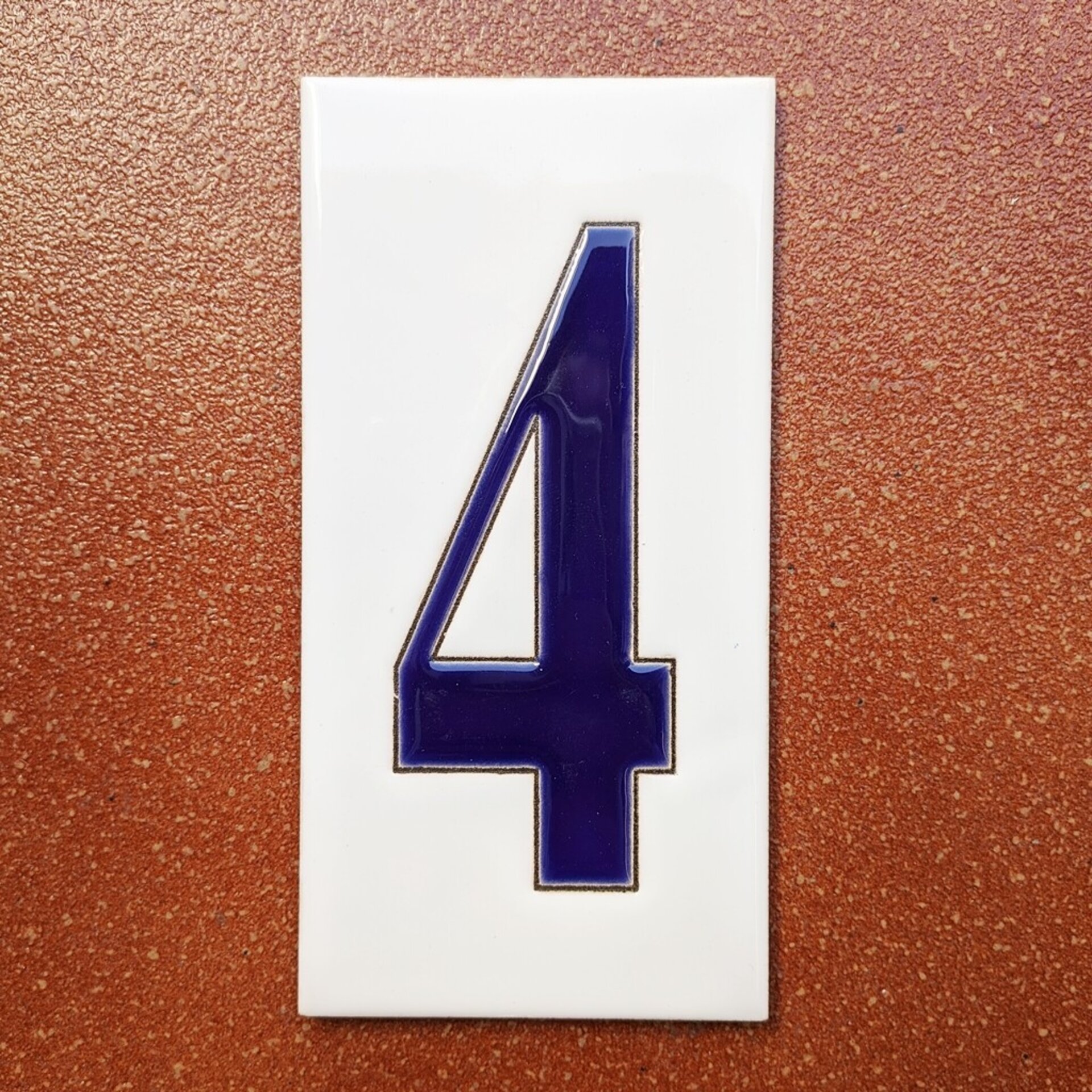 Números simples "AZULES" - 15cm. (6") - 9