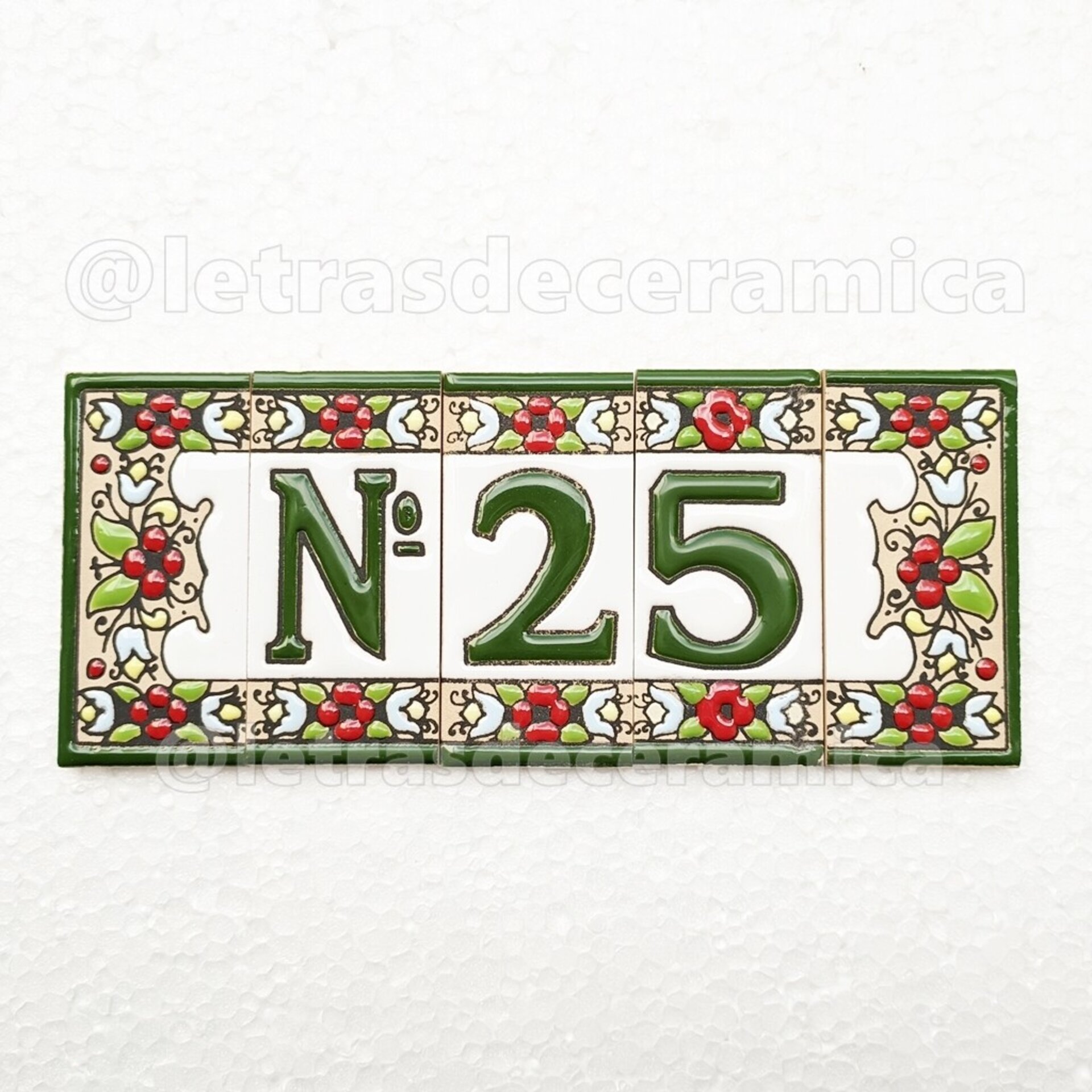 Letras y Números modelo "JARDIN" - 7,5cm. (3") - 11