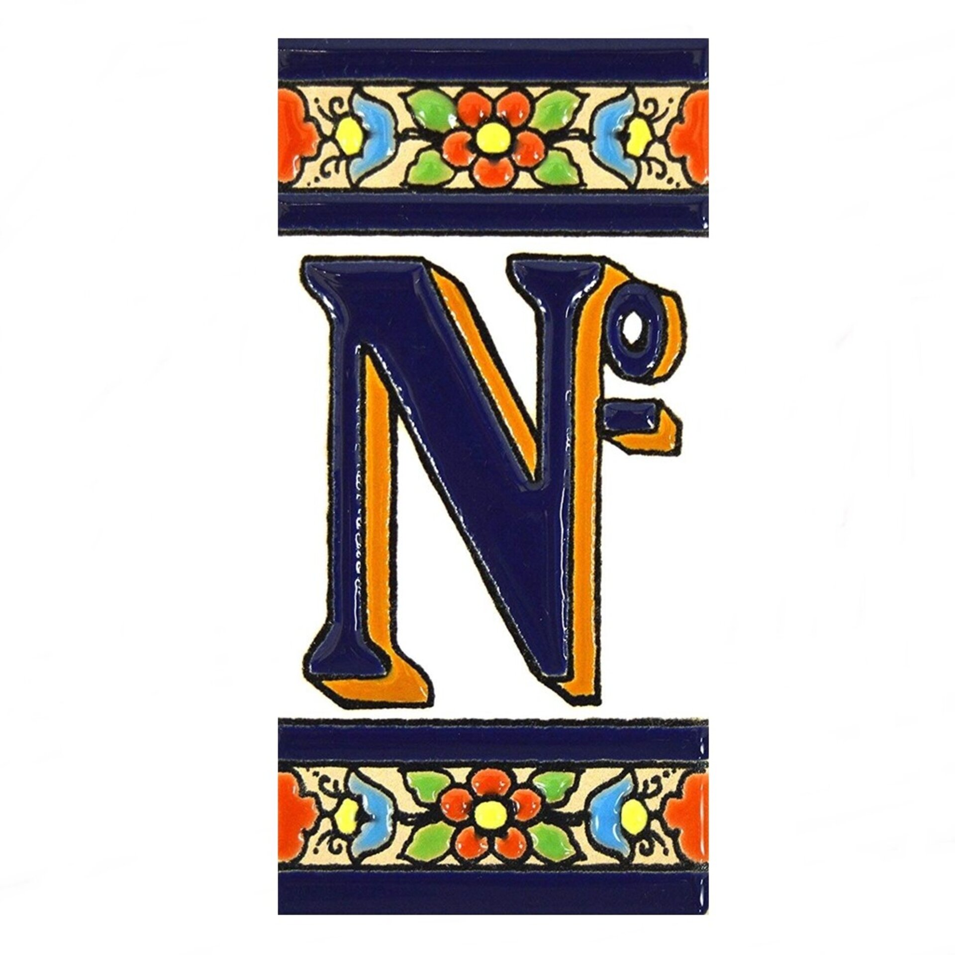 Letras y Números modelo "COLOR-M2" - 11cm. (2.1") - 7