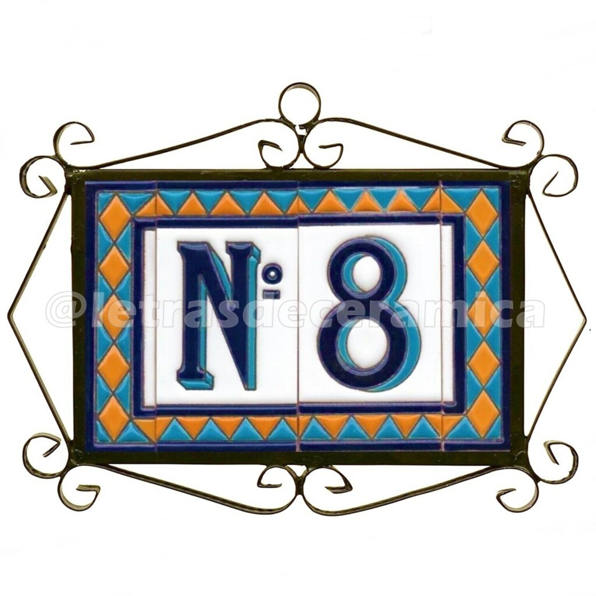 Letras y Números modelo "AMARILLO-M1" - 11cm. (2.1") - 5