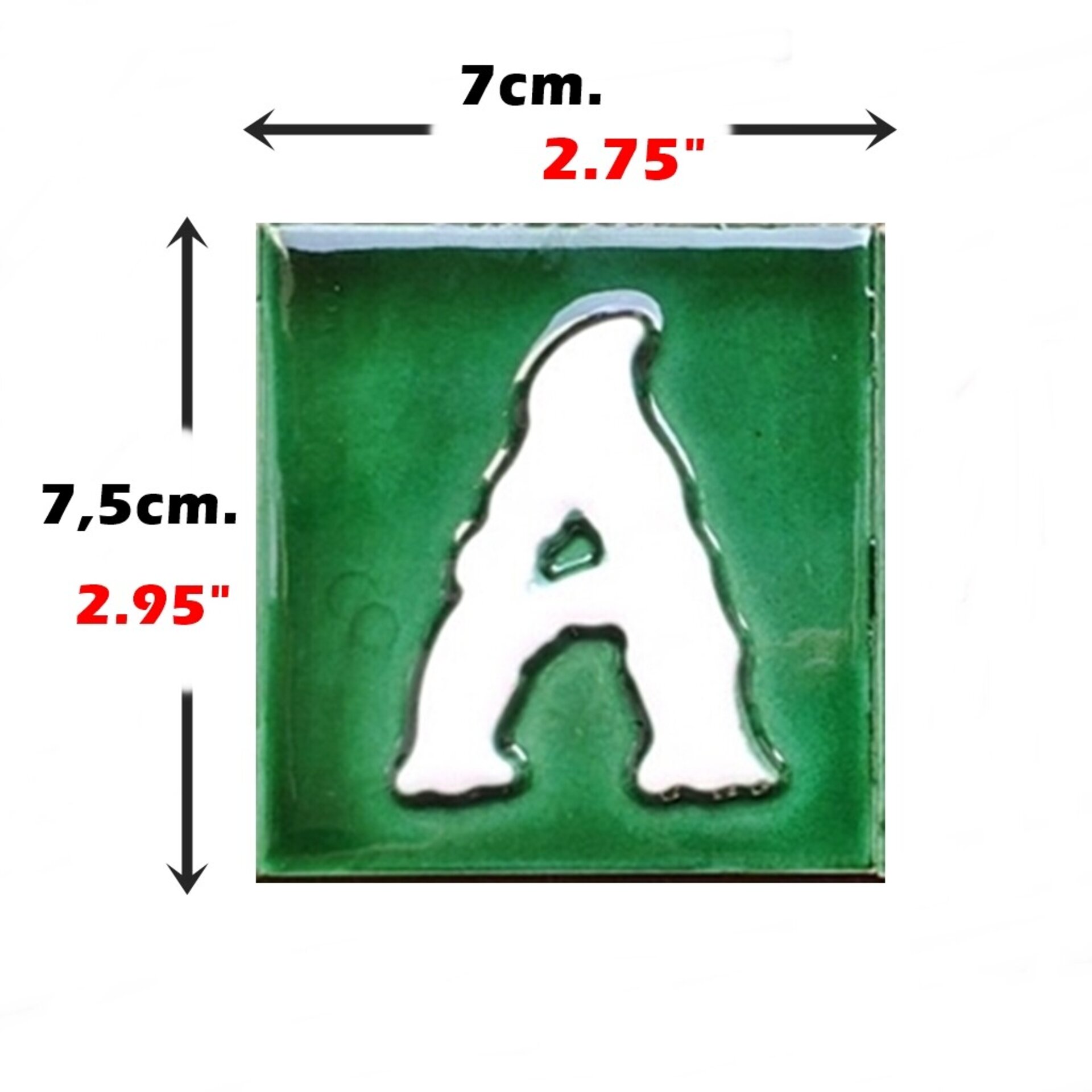 Letras y Números modelo "CLÁSICA" - 7,5cm. (3") - 2