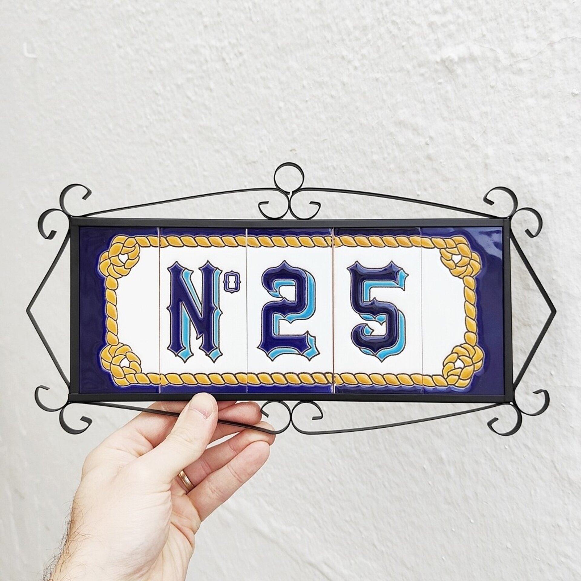 Números modelo "MARITIMO" - 11cm. (2.1") - 9