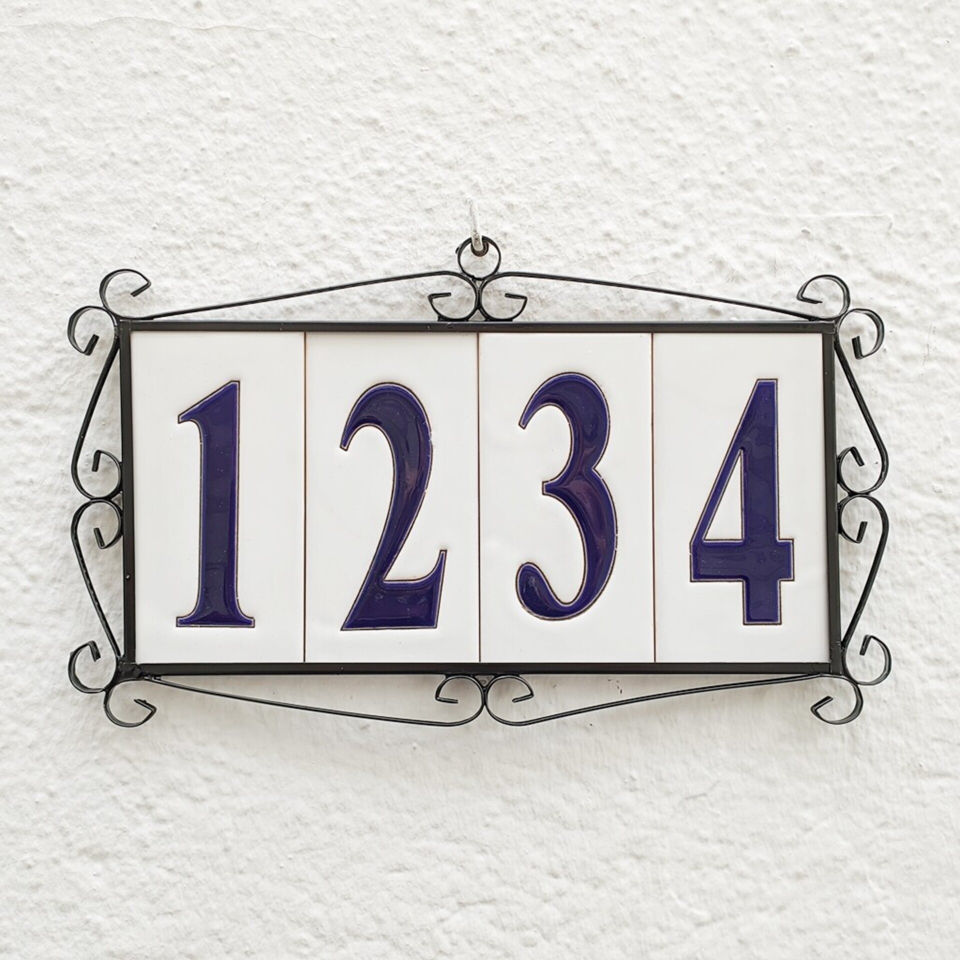 Números simples "AZULES" - 15cm. (6") - 5