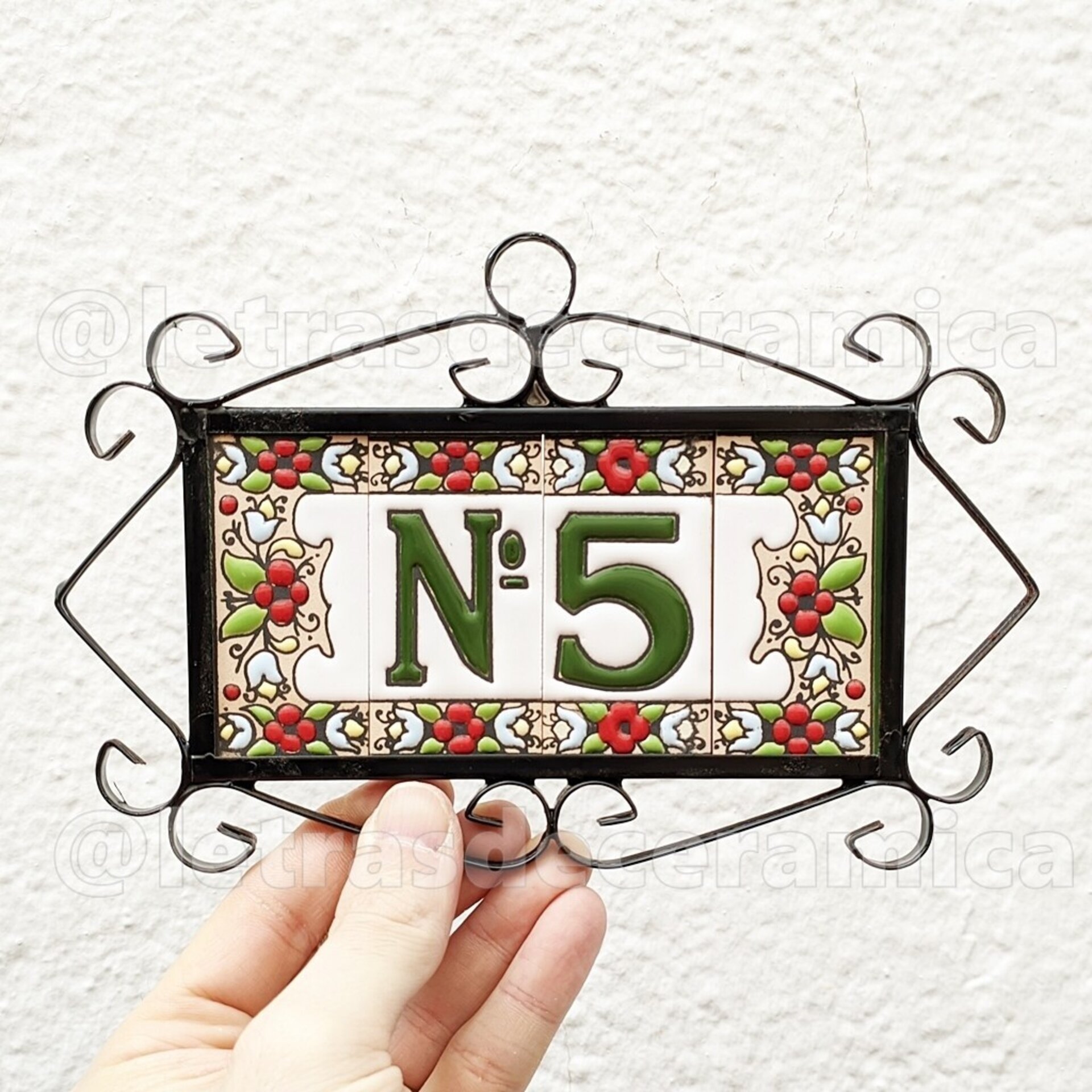 Letras y Números modelo "JARDIN" - 7,5cm. (3") - 4