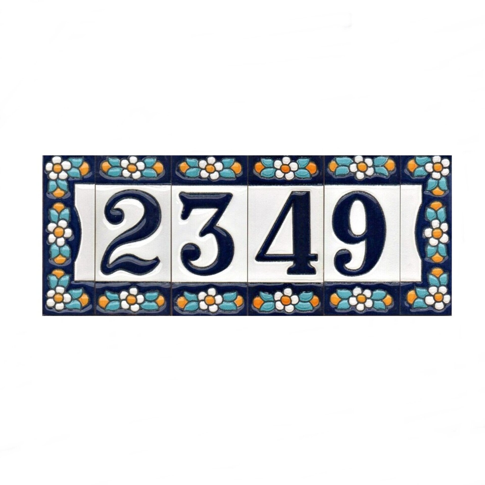 Letras y Números modelo "AZUL1" - 7,5cm. (3") - 9