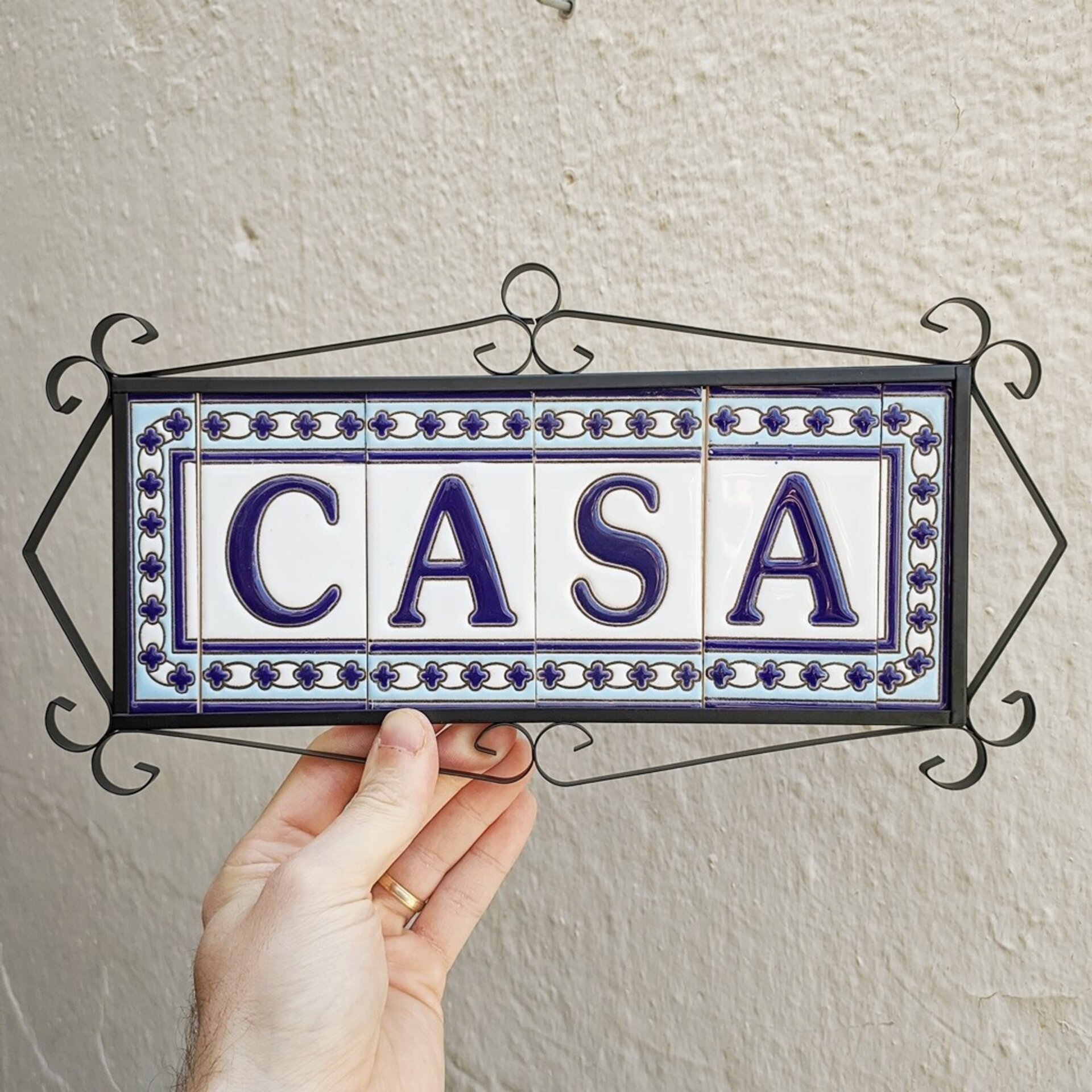 Letras y Números modelo "AZUL-BLANCO" - 11cm. (2.1") - 8