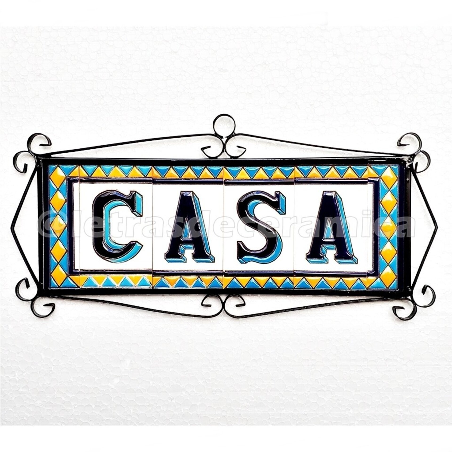 Letras y Números modelo "AMARILLO-M1" - 11cm. (2.1") - 4