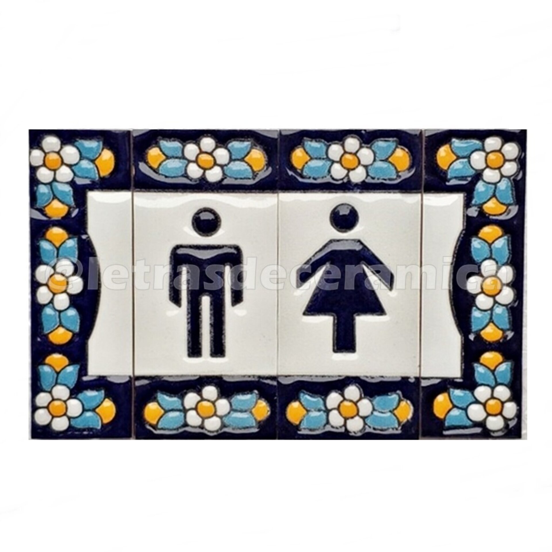 Letras y Números modelo "AZUL1" - 7,5cm. (3") - 5