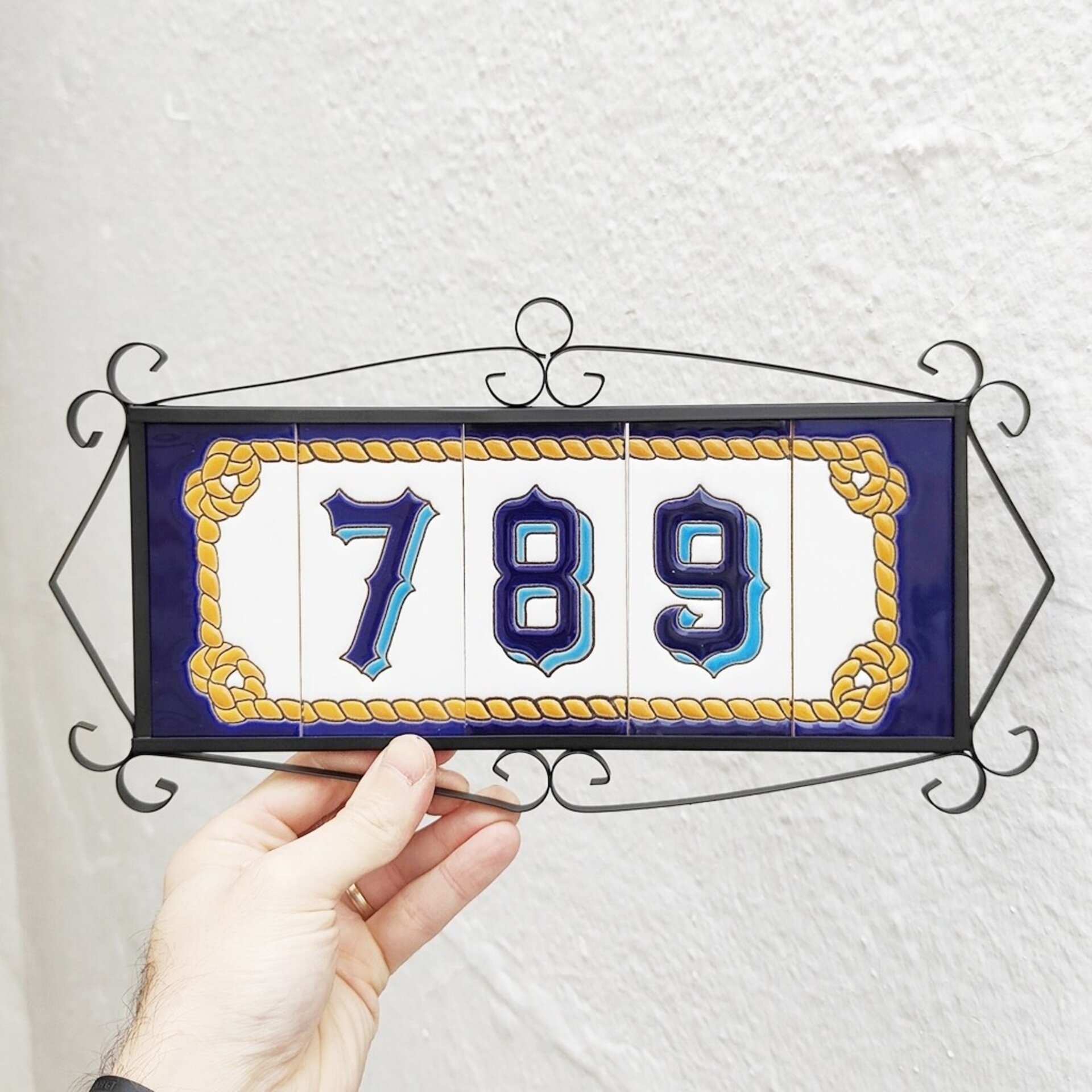 Números modelo "MARITIMO" - 11cm. (2.1") - 4